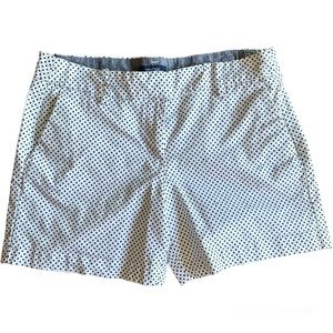 Nautica Chino Shorts White & Navy Blue Polka Dots